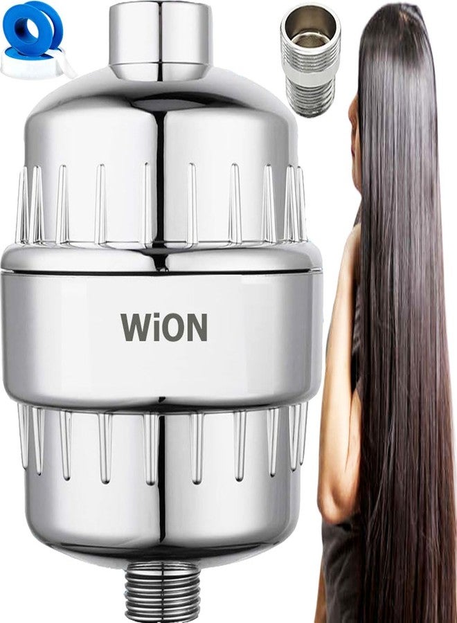 WION Hard Water TAP Shower Softener- 20 Stage With 2 Filter Cartridges, FREE Fitting Extension According To Your Tap, 7 Types of Tulsi Drops